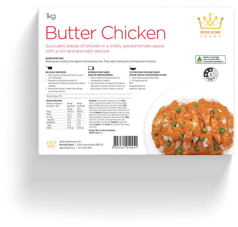 Butter Chicken Boil Bag