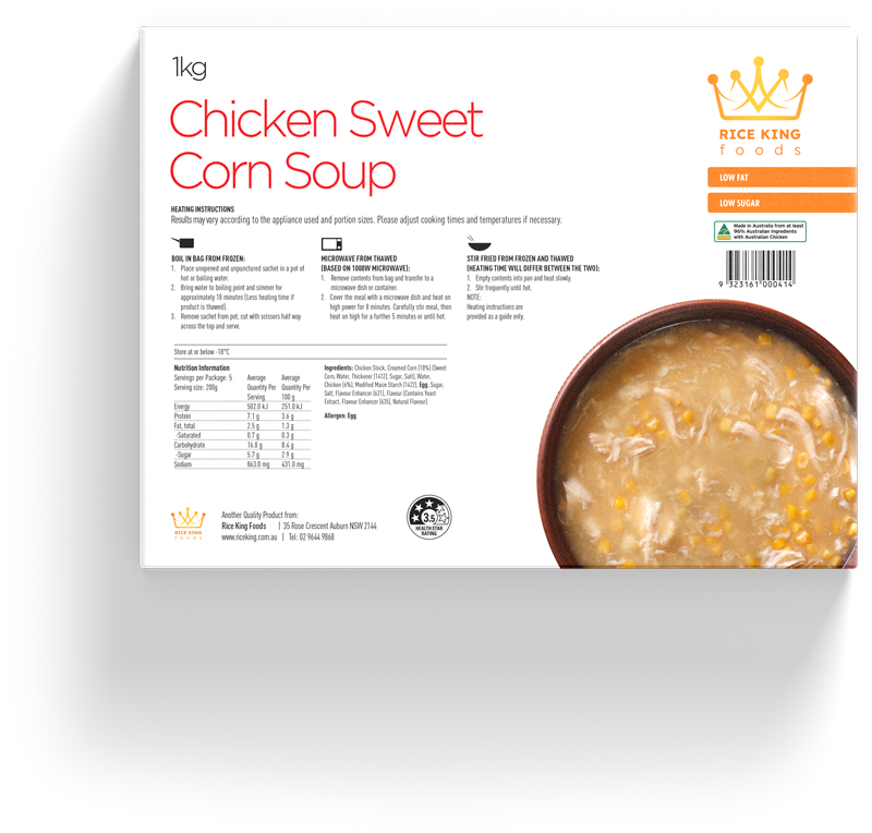 Chicken Sweet Corn Soup Boil Bag