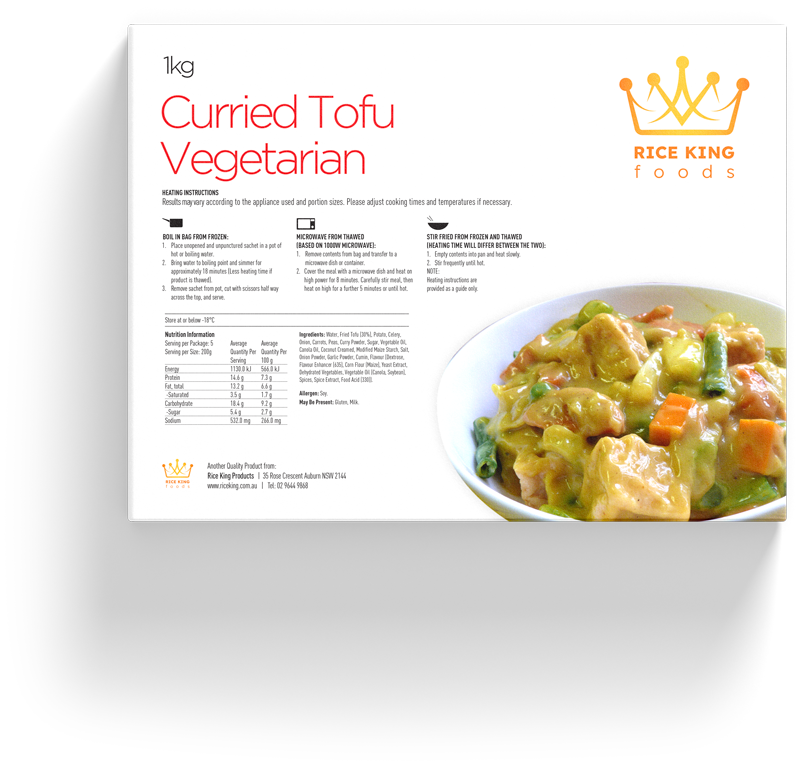 Curried Tofu Vegetarian Boil Bag