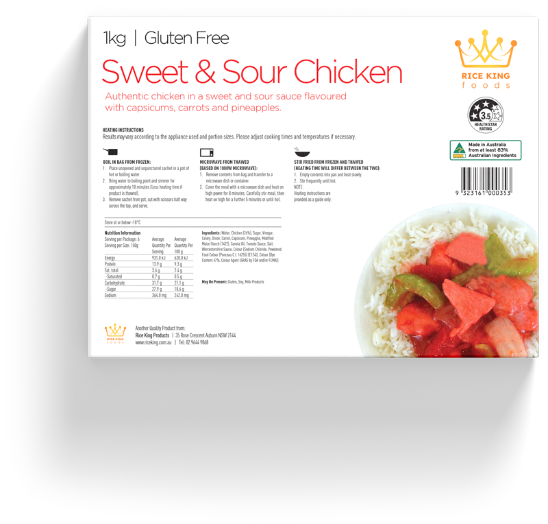 Sweet & Sour Chicken Boil Bag