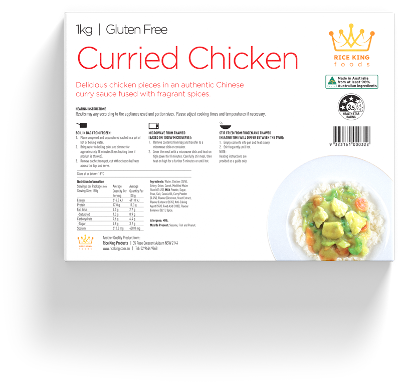 Curried Chicken Boil Bag