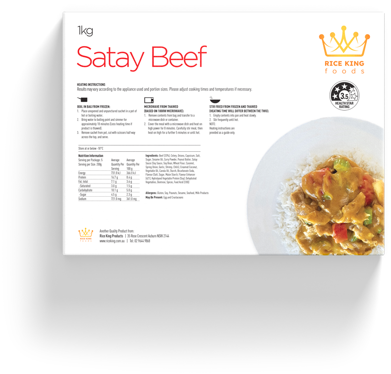 Satay Beef Boil Bag