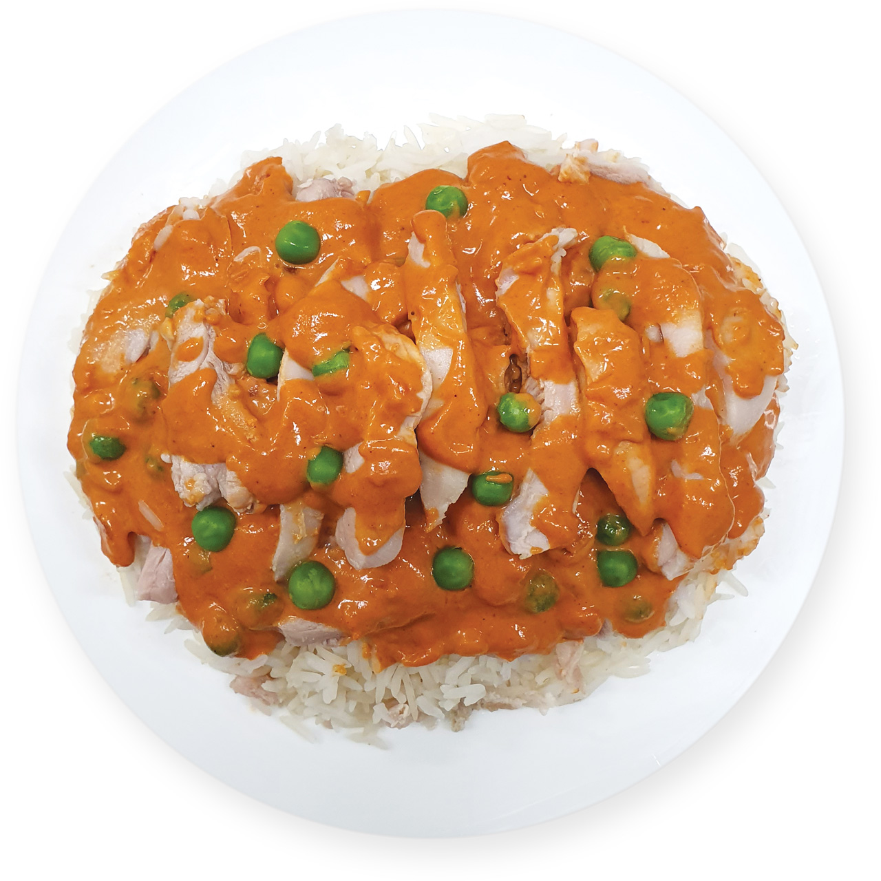 Butter Chicken & Peas with Rice
